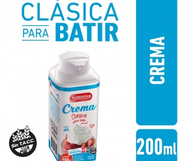 Crema para Batir La Serenisima Pasteurizada x 520ml